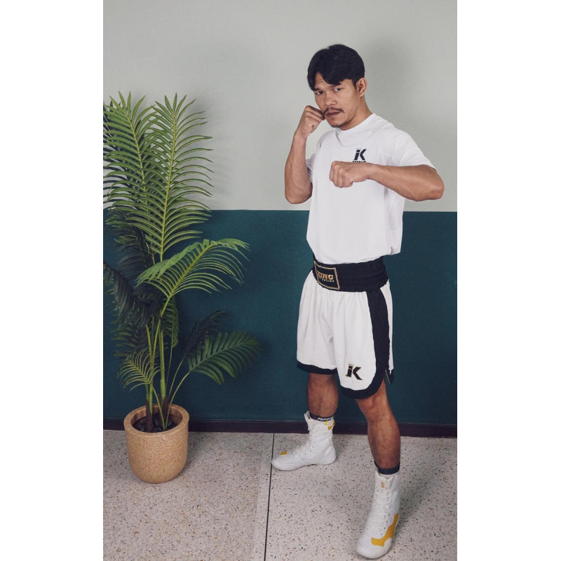 Short de Boxe King Pro Boxing | Black/White | KPB Trunk