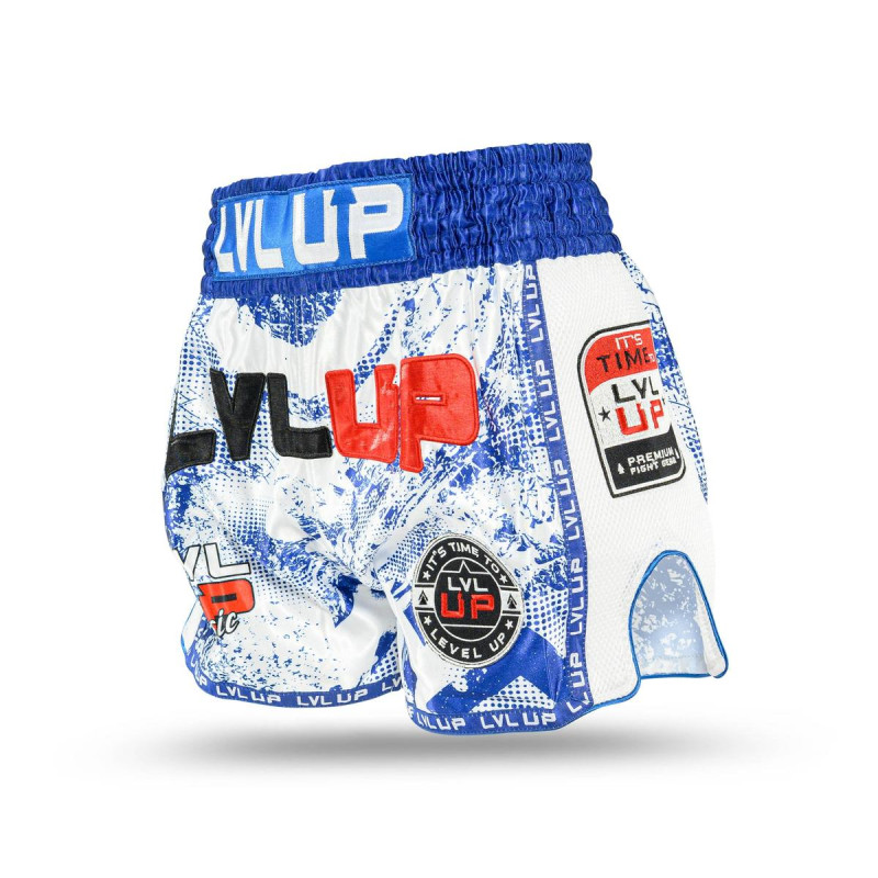 Short Muay Thai LVL UP | Blue/White/Black/Red | STADIUM 3
