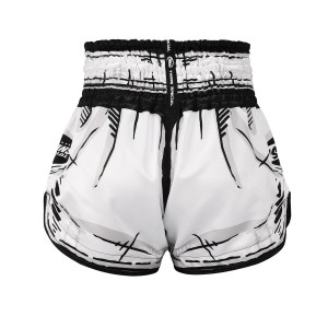 Short Muay Thai Twins Special | Short Boxe Thai Noir et blanc| Twins Special