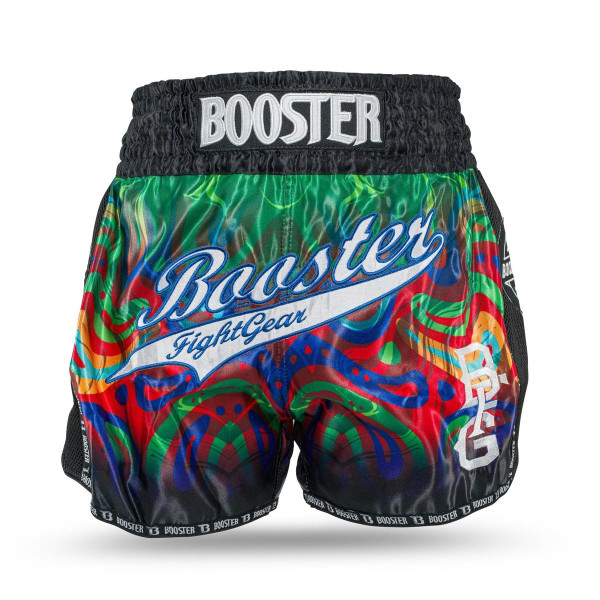 Short Muay Thai Booster Fight Gear | Vert Multicolor | BFG Flow