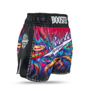 Short Muay Thai Booster Fight Gear | Rouge et Multicolor | BFG Flow