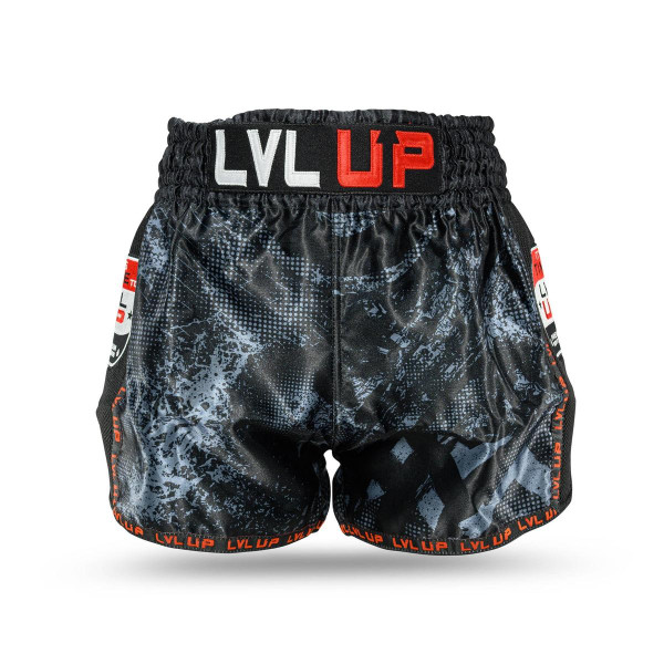Short Muay Thaï LVL UP | Black/Grey/White/Red | TKO 1