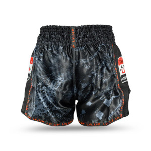 Short Muay Thaï LVL UP | Black/Grey/White/Red | TKO 1