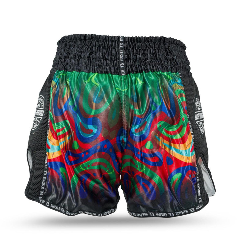 Short Muay Thai Booster Fight Gear | Vert Multicolor | BFG Flow