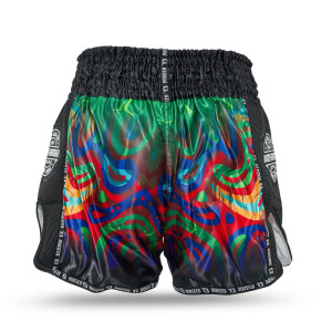 Short Muay Thai Booster Fight Gear | Vert Multicolor | BFG Flow