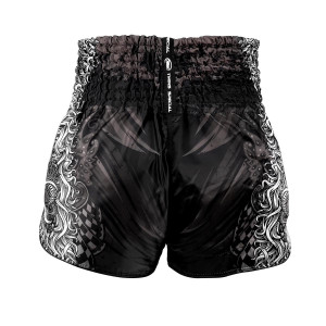Short Muay Thaï Twins Special | Short Boxe Thai Noir Motif Dragon