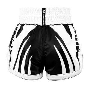 Short Muay Thaï TWINS | Black/White | TWINS SHORTS