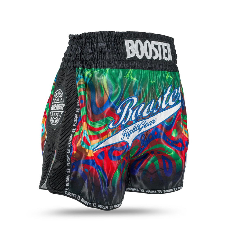Short Muay Thai Booster Fight Gear | Vert Multicolor | BFG Flow