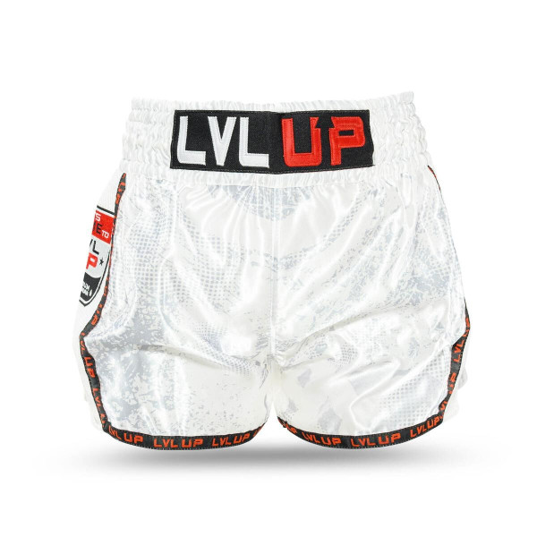Short Muay Thai LVL UP | White/Grey/Red/Black | LVL UP SHORTS
