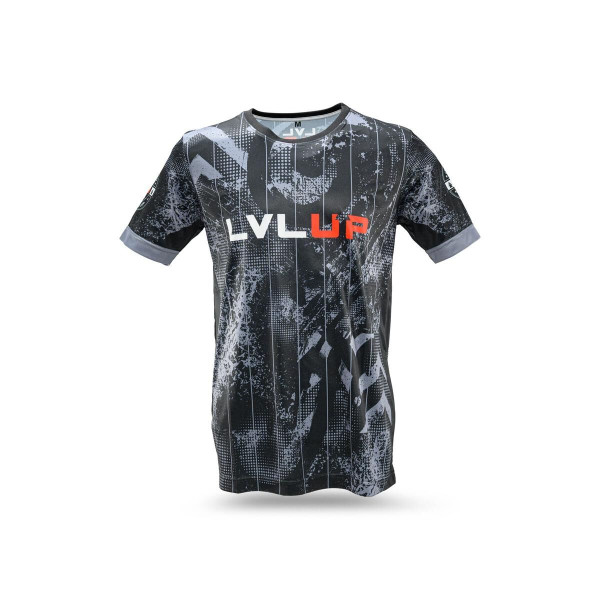 T-Shirt LVL UP | Noir/Gris/Blanc/Rouge | Stadium
