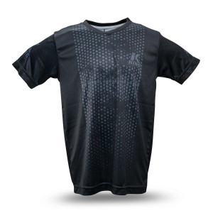 T-Shirt Enfant | King Pro Boxing | Noir/Gris | Hexagon Series Youth