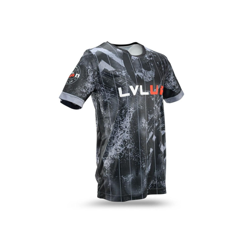 T-Shirt LVL UP | Noir/Gris/Blanc/Rouge | Stadium