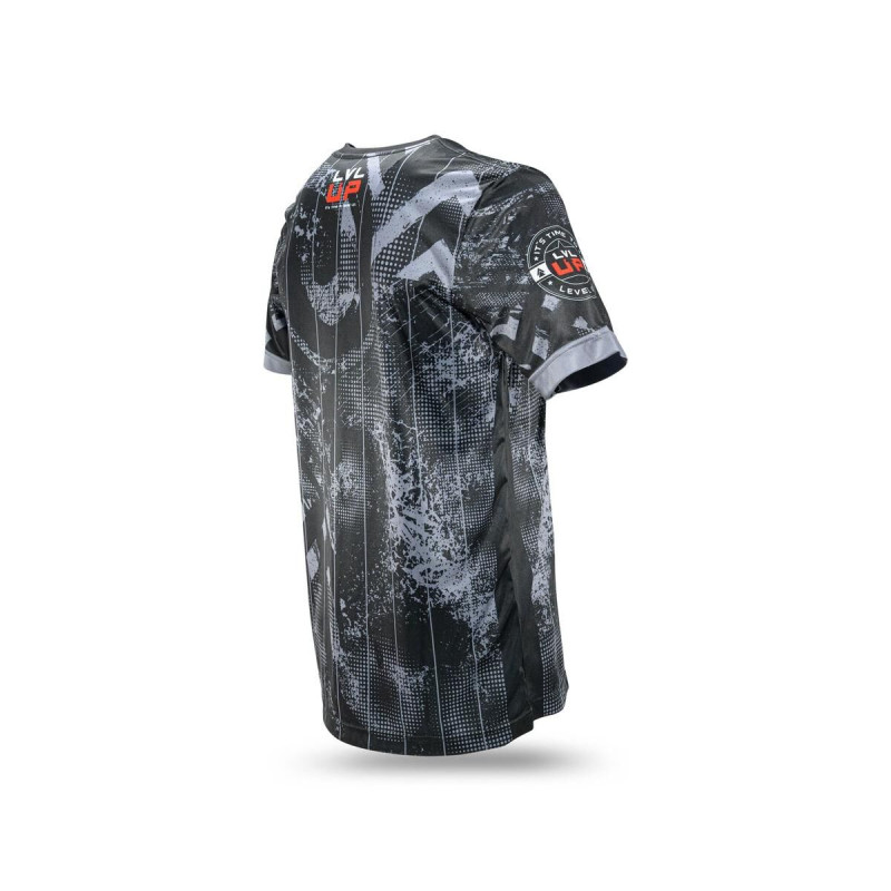 T-Shirt LVL UP | Noir/Gris/Blanc/Rouge | Stadium
