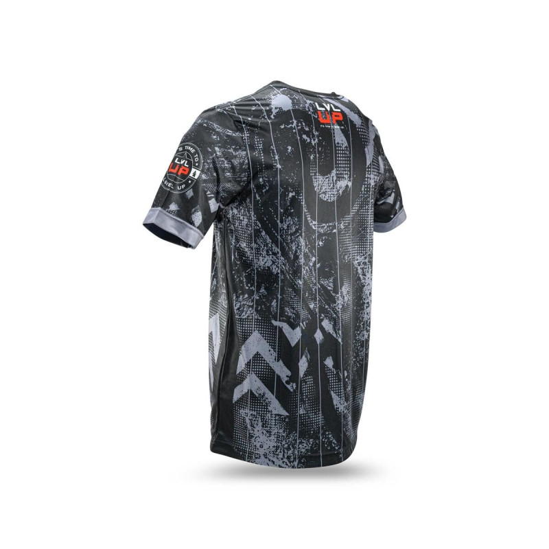 T-Shirt LVL UP | Noir/Gris/Blanc/Rouge | Stadium