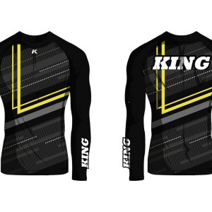 Rashguard King Pro Boxing | Noir/Gris/Jaune | Blade