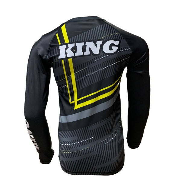Rashguard King Pro Boxing | Noir/Gris/Jaune | Blade