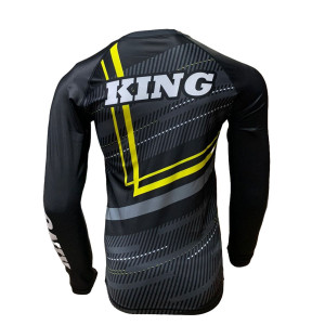 Rashguard King Pro Boxing | Noir/Gris/Jaune | Blade