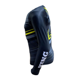 Rashguard King Pro Boxing | Noir/Gris/Jaune | Blade