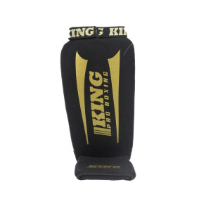 Protège-tibias KING PRO BOXING | Noir/Or | AMSG