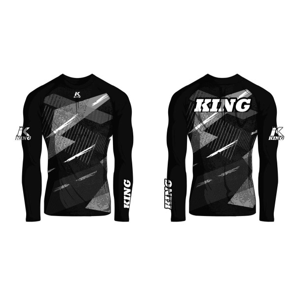 Rashguard King Pro Boxing | Noir/Gris/Blanc | Shadow