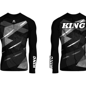 Rashguard King Pro Boxing | Noir/Gris/Blanc | Shadow