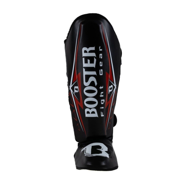 Protège-tibias Booster Fight Gear | Noir/Rouge/Blanc | Warrior Series