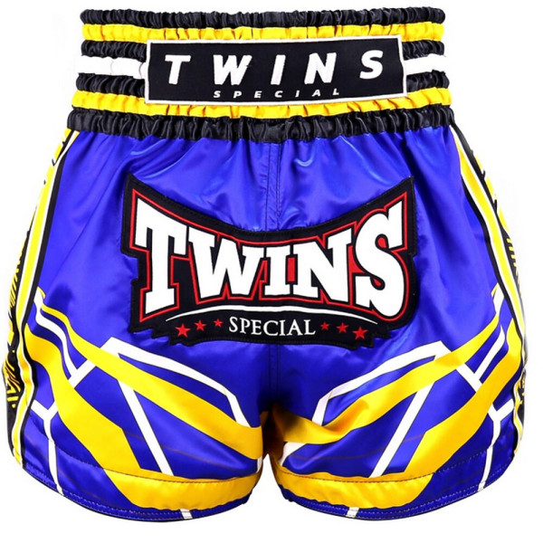 Short Muay Thai TWINS | Blue/Yellow/White/Black | TWINS SHORTS