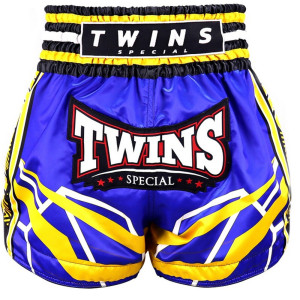Short Muay Thai TWINS | Blue/Yellow/White/Black | TWINS SHORTS
