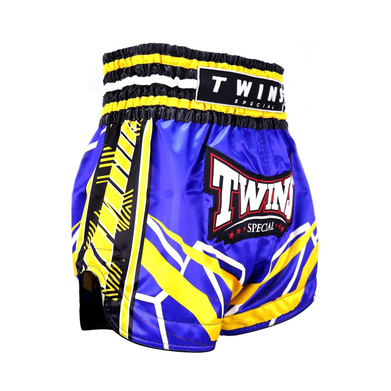 Short Muay Thai TWINS | Blue/Yellow/White/Black | TWINS SHORTS