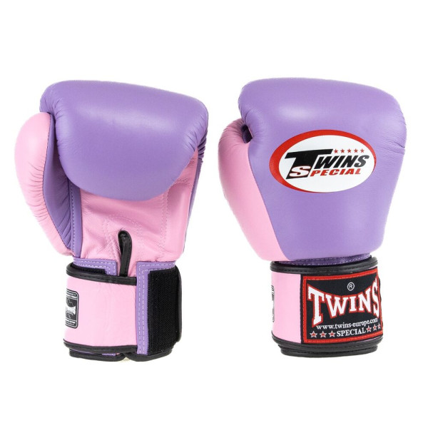 Gants de Boxe TWINS | BGVL-3  | Rose et Violet | Cuir de vachette