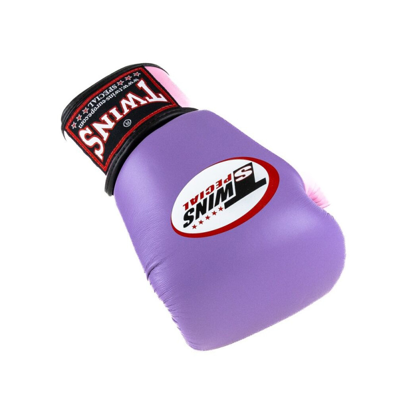 Gants de Boxe TWINS | BGVL-3  | Rose et Violet | Cuir de vachette