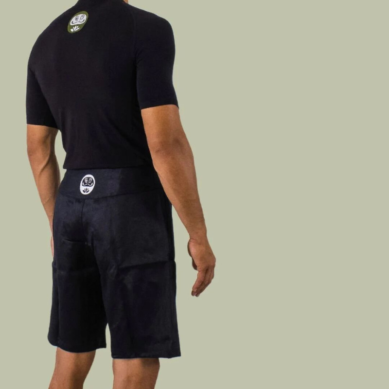 Fight Shorts Daruma Green Store | Noir | 100% Hemp