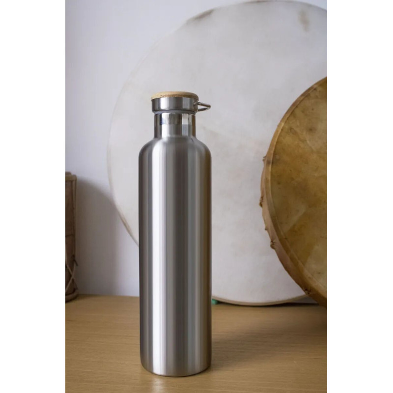 Bouteille Isotherme Bambaw | Inox Argenté | Insulated Bottle | 1L