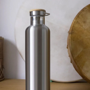 Bouteille Isotherme Bambaw | Inox Argenté | Insulated Bottle | 1L