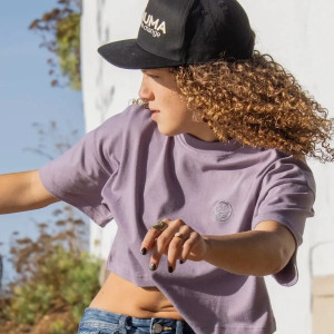 T-Shirt Crop Daruma Green Store | Mauve | Classic CropTee