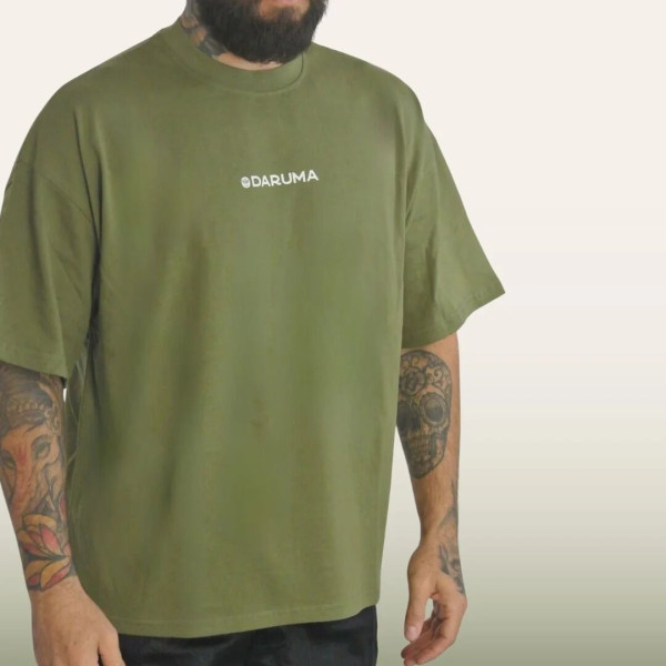 T-Shirt Daruma Green Store | Vert Kaki | Classic Oversized