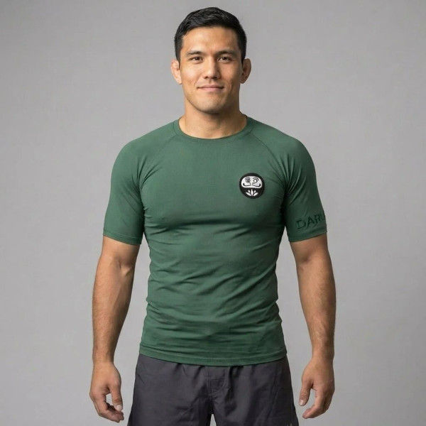 Rashguard Daruma Green Store | Vert | Eco Bambou Manches Courtes