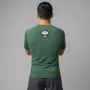 Rashguard Daruma Green Store | Vert | Eco Bambou Manches Courtes
