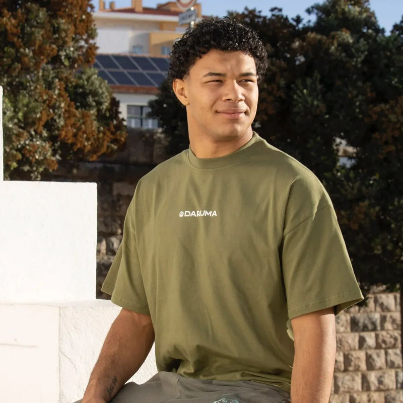 T-Shirt Daruma Green Store | Vert Kaki | Classic Oversized