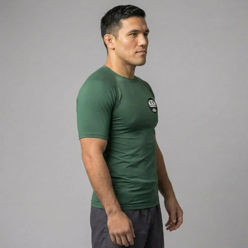Rashguard Daruma Green Store | Vert | Eco Bambou Manches Courtes