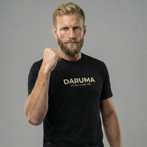 T-Shirt Daruma Green Store | Noir | Jiu Jitsu Mode: ON