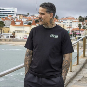 T-Shirt JJB Coton Bio Daruma | No Gi No Problem | Noir