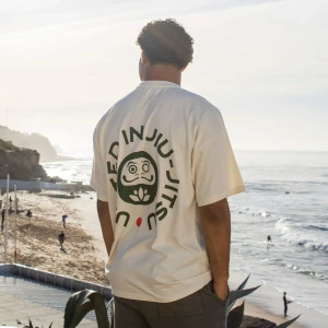 T-Shirt JJB Coton Bio Daruma | United in BJJ | Blanc Naturel