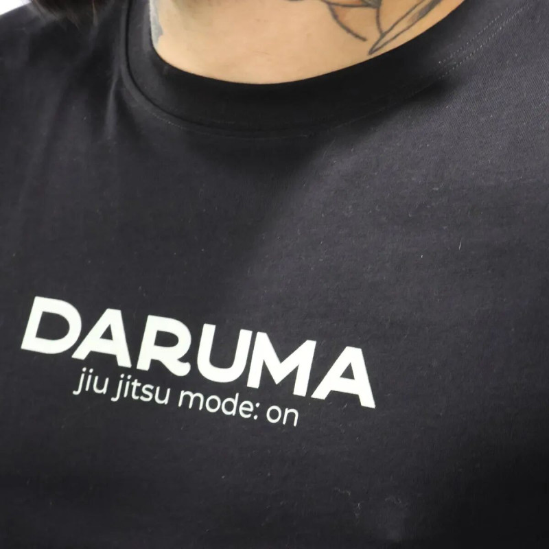 T-Shirt Daruma Green Store | Noir | Jiu Jitsu Mode: ON