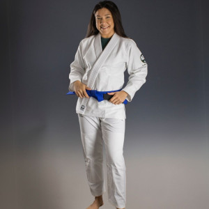 Kimono JJB Femme Daruma Green Store | Coton Bio | Blanc
