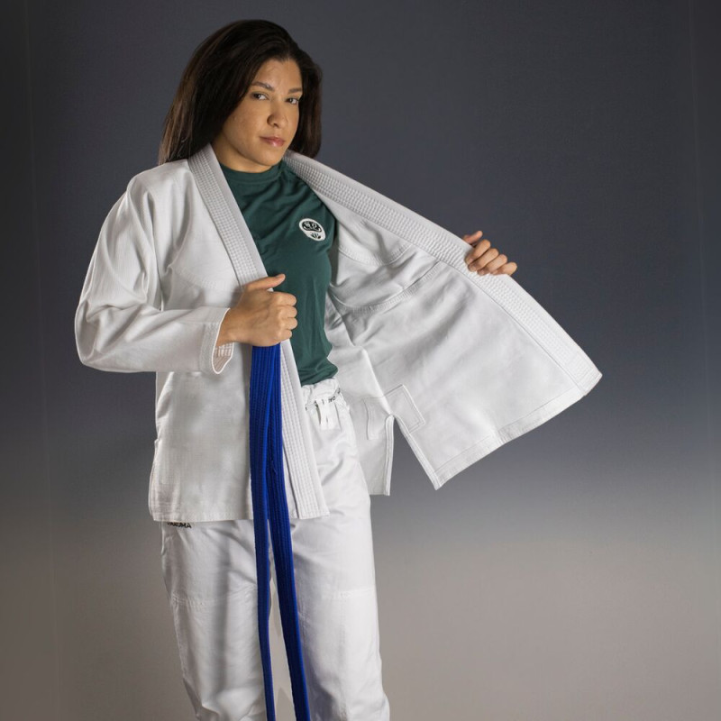Kimono JJB Femme Daruma Green Store | Coton Bio | Blanc