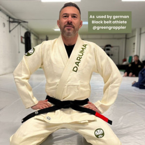 Kimono JJB Daruma Green Store | 100% Hemp | Blanc Naturel
