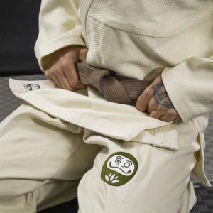 Kimono JJB Daruma Green Store | 100% Hemp | Blanc Naturel