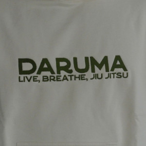 Hoodie JJB Chanvre Daruma | Live, Breathe, Jiu Jitsu | Beige