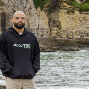 Hoodie JJB Coton Bio Daruma | Jiu Jitsu Addict | Noir